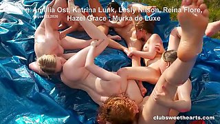 Hot Teen Lesbians Compilation - Best Solo Masturbation and Pussy Licking Scenes