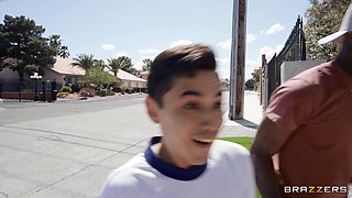 MILF's Party Streakers Threesome: Juan Loco, Rachael Cavalli, Madi Collins, Damion Dayski in Wild Interracial Orgy