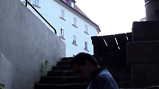 Amateur teen girlfriend outdoor action with anal action