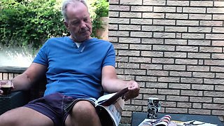 Outdoor Passion: Redhead Cougar Seduces Young Stud in the