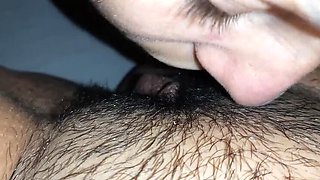 Step Mom Wakes Up To My Tongue On Her Hairy Pussy - Lesbian Homemade Orgasm