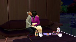 Jany and Grandpa have a very adorable date  The Sims 4