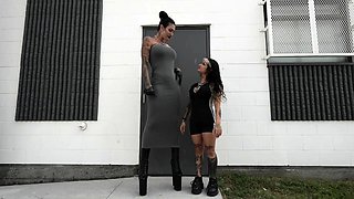 Mistress Damazonia - A Casual Femdom Height Difference