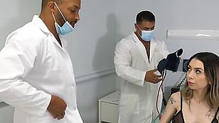 3way bisexual banging by bisex doctors for busty MILF