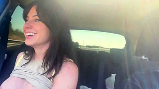 Cable car ride in Madrid country house with busty babe ends