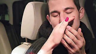 Slapping in the car - Middle of night - Slave arrived late