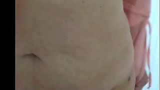 My Stepmom Showing off in the Garden Without Panties