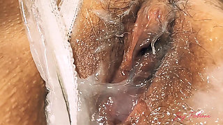 Sticky Heaven: Squirting with Panties