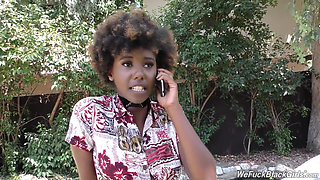 Ebony Daizy Cooper fucks huge wite dick