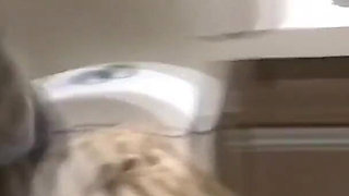 Stepmother Returns From the Beach, Undresses, Pees, Takes a Bath, Watches Me Jerk off