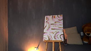 Big boobed Memphis masturbates in a bodystocking