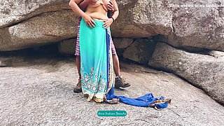 Indian Couple Romance In Outdoor - Saree Sex - Saree Lifted Up And Ass Spanked