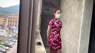 Chinese Cheongsam Girl Bondage