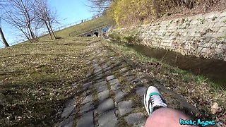 Horny Art Student Swallows Cumload