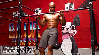 Blonde College Jock Travis's Hairy Hunk Showdown with Stunning River Lynn