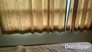 Puny Japanese Cambodian Teenager gf labia romped Utter flick in CRIMSON