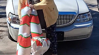Big Beautiful Woman Nurse Vicki Crushes This Blow up Candy Cane