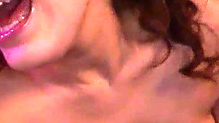 Skinny Asian Teen getting Cumshot from Big Cocks at Sex Party