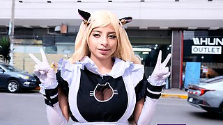 MAID is bought by a dark-skinned guy