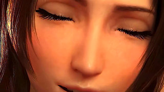 Aerith Xmas POV Cowgirl Ride - Final Fantasy 7 3D Animation