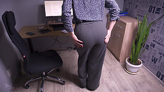 Office Tease Turned Into Split Pants Disaster
