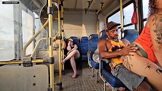 MARRIED WOMAN GIVES A KISS TO A STRANGE GUY INSIDE THE BUS AND ENDS UP HAVING SEX WITH HIM