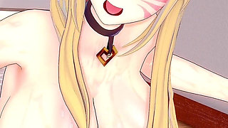 Ahri Kda From Lol Uses Her Feet and Shows You That She Dominates You by Making You Like an Amazon!