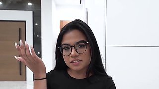 Small tits and smaller pussy make this Latina stepsis perfect
