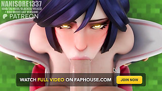 Lol Ahri Sloppy Blowjob POV Rule34 3D Animation