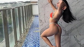 Titty Flashing in a Wet Bikini While Everyone Stared