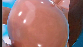 Fat Ass Fortnite Slut Getting Her Tight Oiled up Pussy Fucked