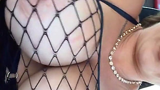 Tits Falling Out in Sand Rail