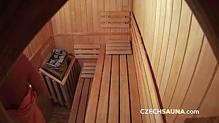 Horny Czech Teens Caught Stripping in Sauna