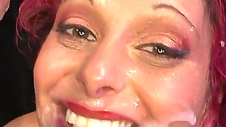 Vanessa & Nicky Sweathaert in Filthy Bukkake Facial