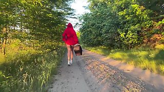 Red Riding Hood Sucking And Quickly Fucking With A Wolf Getting Creampied