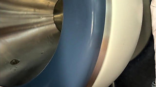 Crazy Risky Handjob in the Train and Left a Surprise on the Seat