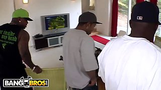 Bangbros - two milky fucksluts vs 4 big ebony monsters of dong