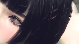 Eve Stellar Blade Full Nude Sloppy Blowjob with Moans - 3D Animation