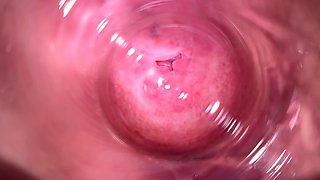 Camera Inside My Tight Creamy Pussy, Internal View of My Horny Vagina