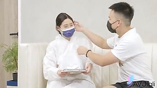 Lucky Guy Fucks Hot Wife Li Er During Lockdown