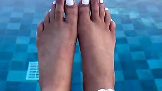 Maitresse Madelines solo foot fetish POV