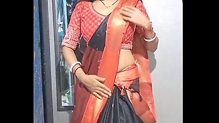 Red-hot Indian girlfriend Nightguru lactating with a candle in her pussy