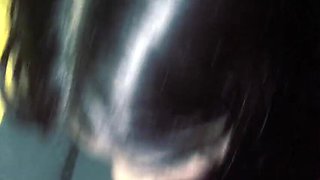 Skinny Latina Stepsister Gives Dangerous Stair Blowjob - Amateur Homemade HD