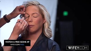 Hotwife Candice Blonde Takes Monster BBC While Holding Hubby's Hand - Blowjob, Facial, Interracial