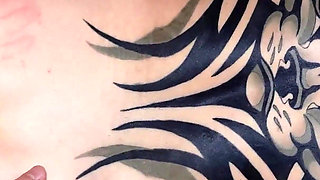 Tattooed Girlfriend Shared with Best Friend! Threesome Knock Knock Club