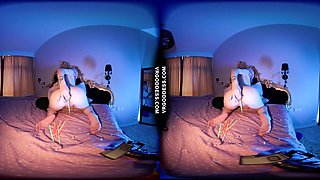 18yo Teen Alice Gaping Her Tight Wet Young Pussy With Colorful Glowsticks After Dark