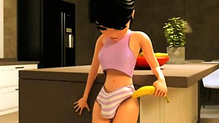 Monster cock mommy deepthroats daughter - 3D Futa Sex ENGDub