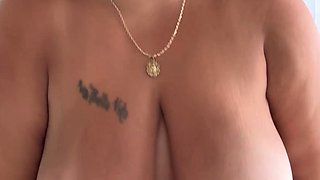 Chubby Brunette Big Boobs Dildo Masturbation