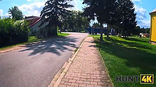 Hunt4k. red haired babe was truly innocent to fuck while gf was witnessing