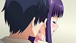 Hentai animation with a brunette and a redhead